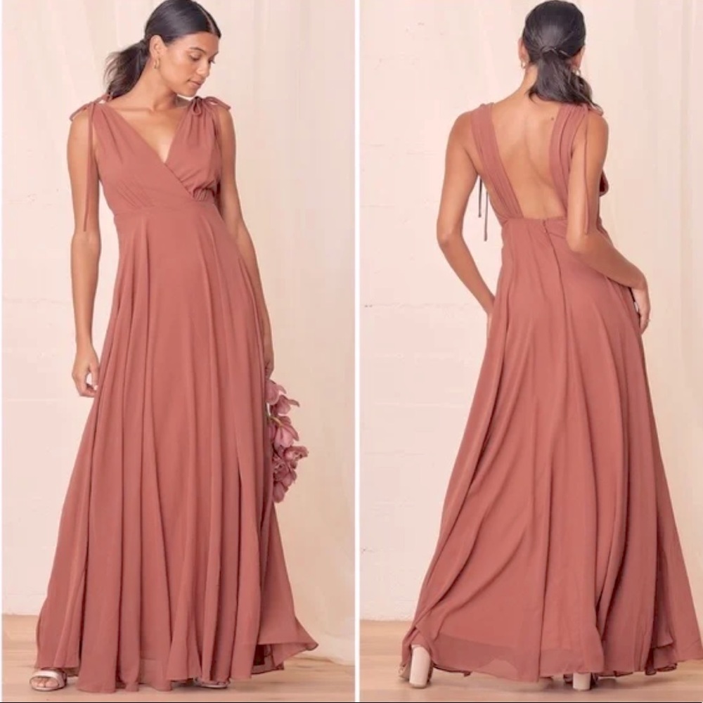 Lulu’s Dance the Night Away Backless Maxi Dress